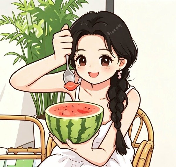 avatar dưa hấu cute 21