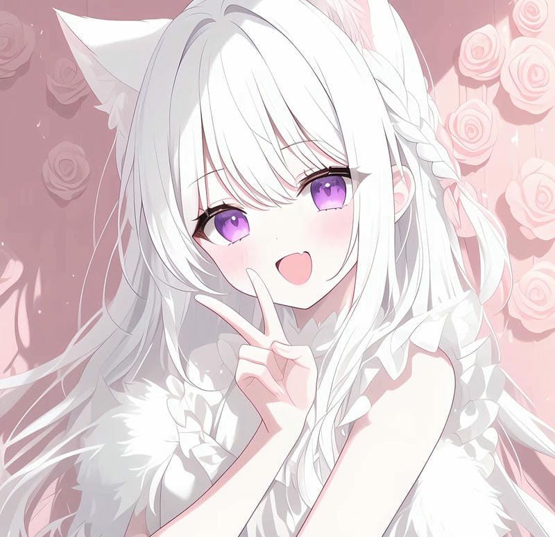 avatar màu hồng cute 1
