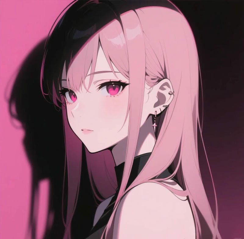 avatar màu hồng cute 18