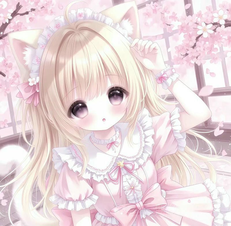 avatar màu hồng cute 20