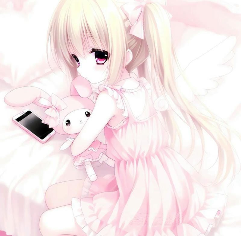 avatar màu hồng cute 23