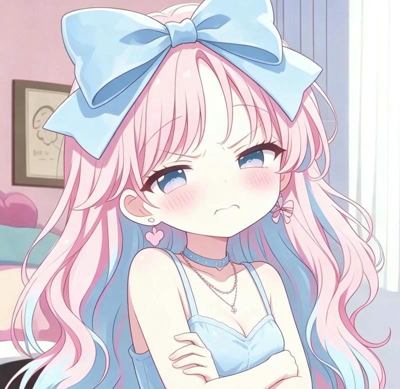avatar màu hồng cute 28