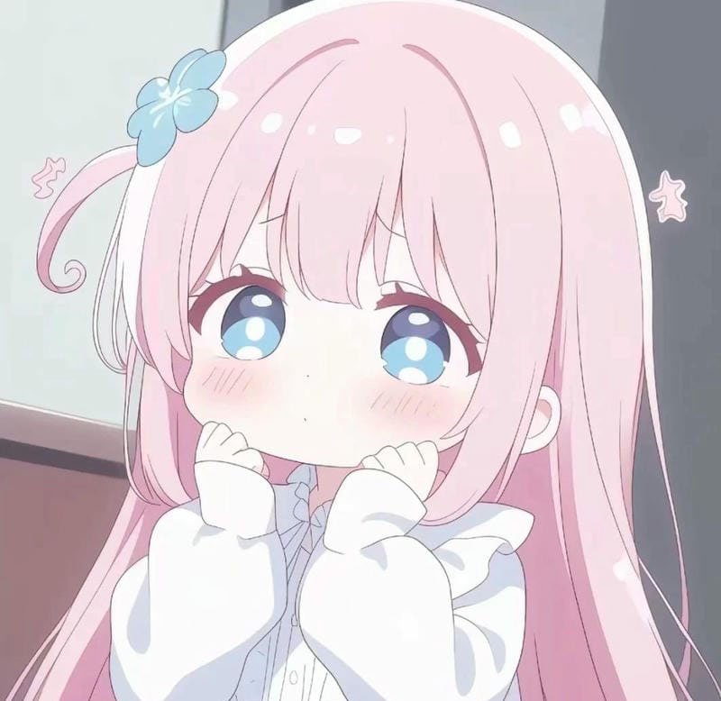 avatar màu hồng cute 3