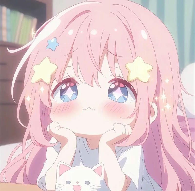 avatar màu hồng cute 33