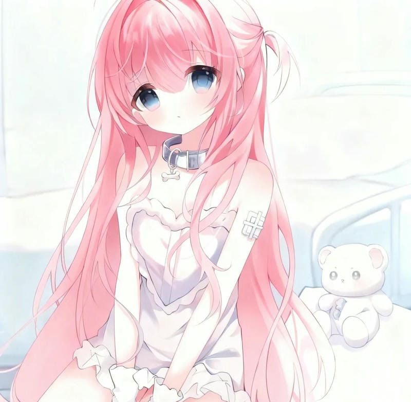 avatar màu hồng cute 8