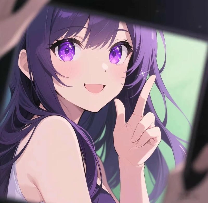 avatar màu tím cute 10