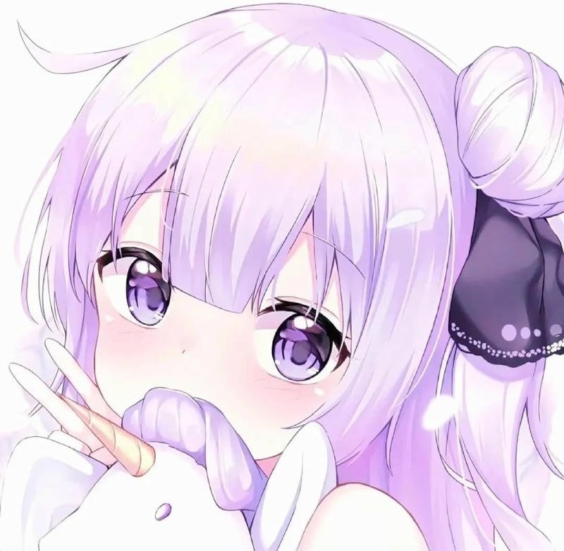 avatar màu tím cute 15
