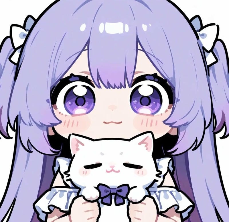 avatar màu tím cute 21