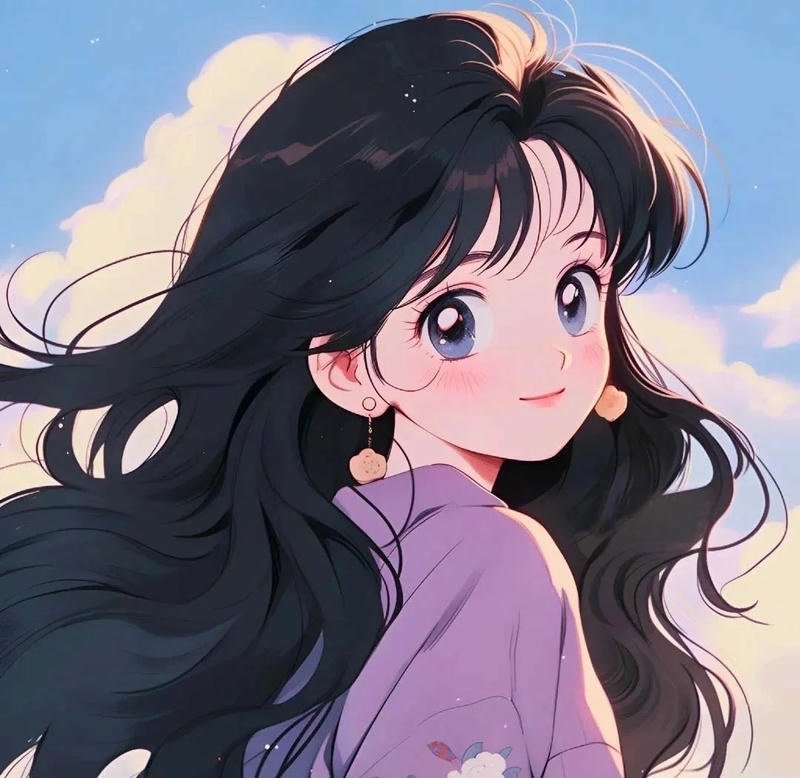 avatar màu tím cute 31