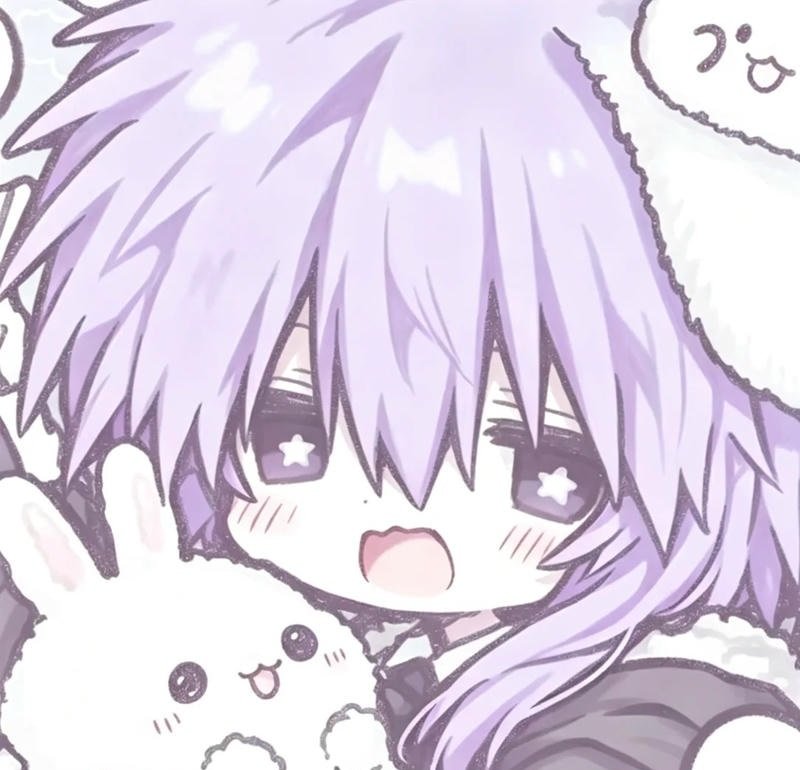 avatar màu tím cute 5