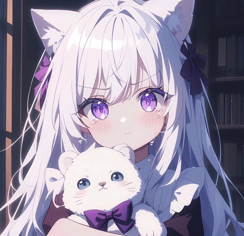 avatar màu tím cute 8