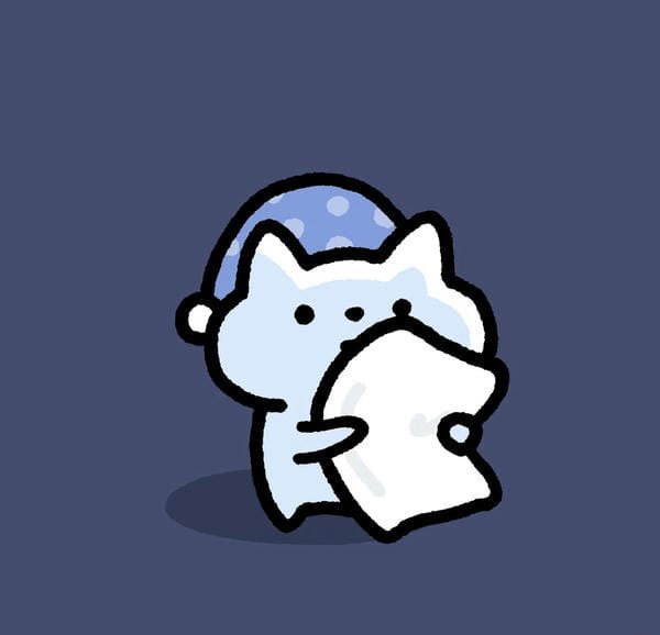 avatar màu xanh dương cute 12