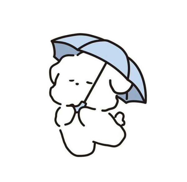 avatar màu xanh dương cute 13
