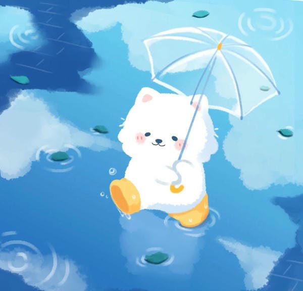 avatar màu xanh dương cute 27