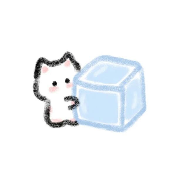 avatar màu xanh dương cute 3