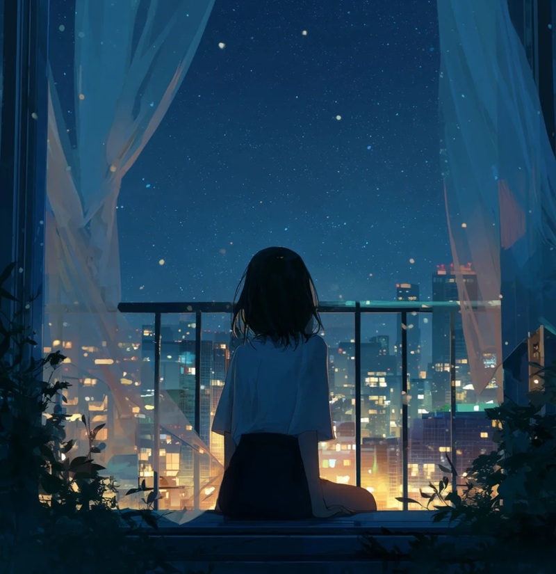 avatar màu xanh dương ngầu 14