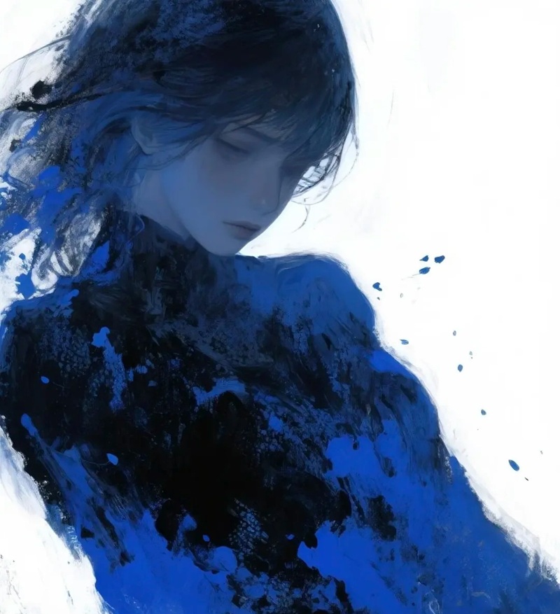 avatar màu xanh dương ngầu 17