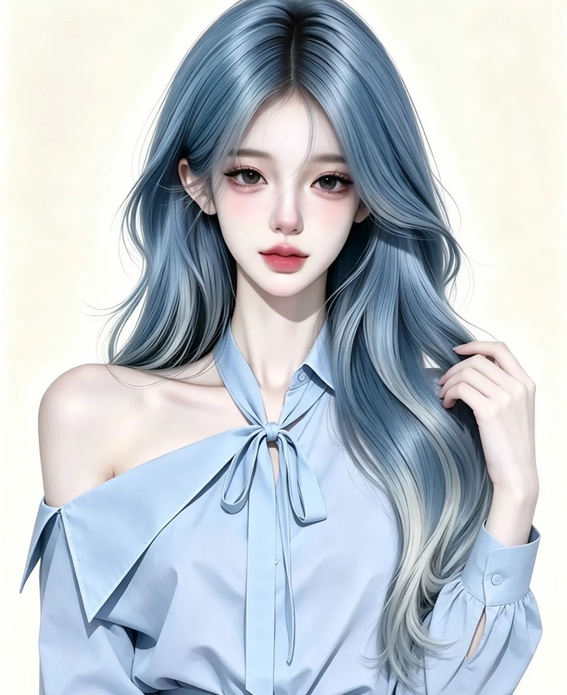 avatar màu xanh dương ngầu 26