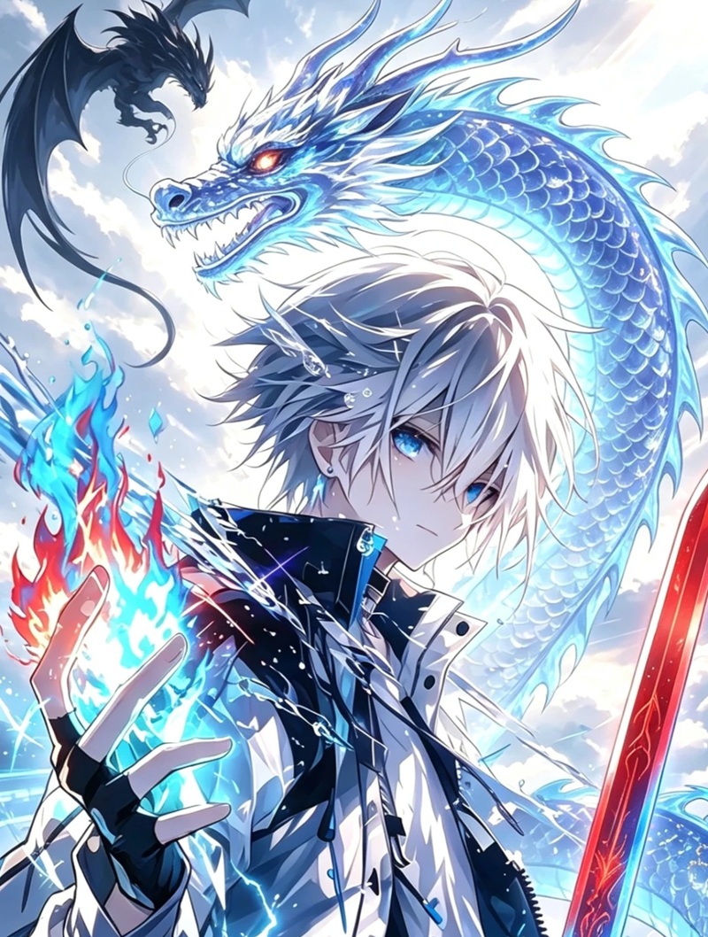 avatar màu xanh dương ngầu 4