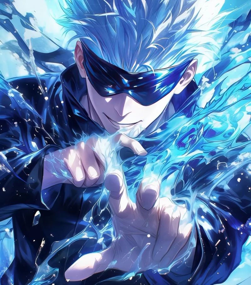 avatar màu xanh dương ngầu 7