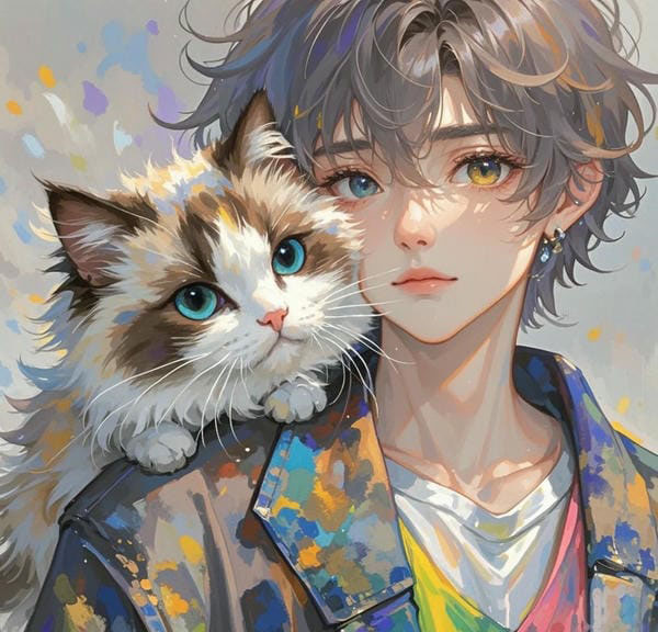 avatar mèo cute anime 13