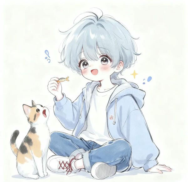 avatar mèo cute anime 7