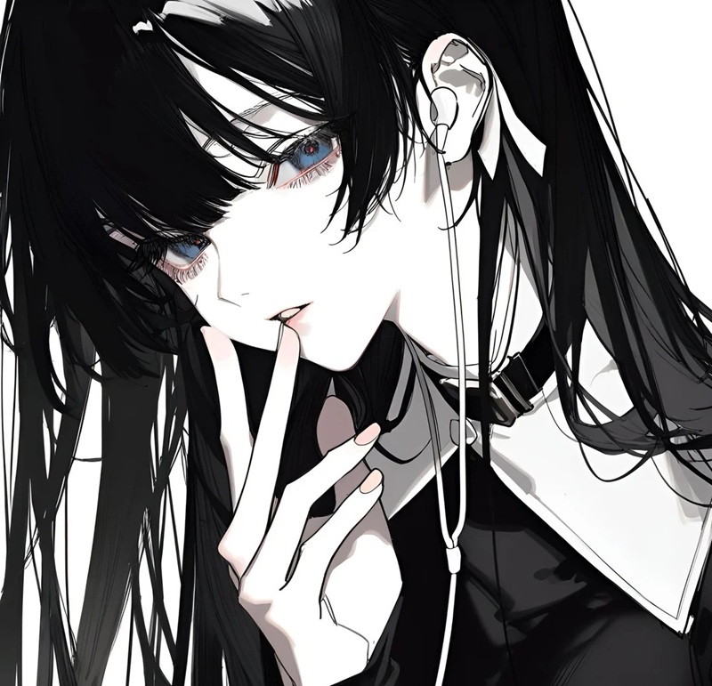 avatar nữ ngầu che mặt anime 22