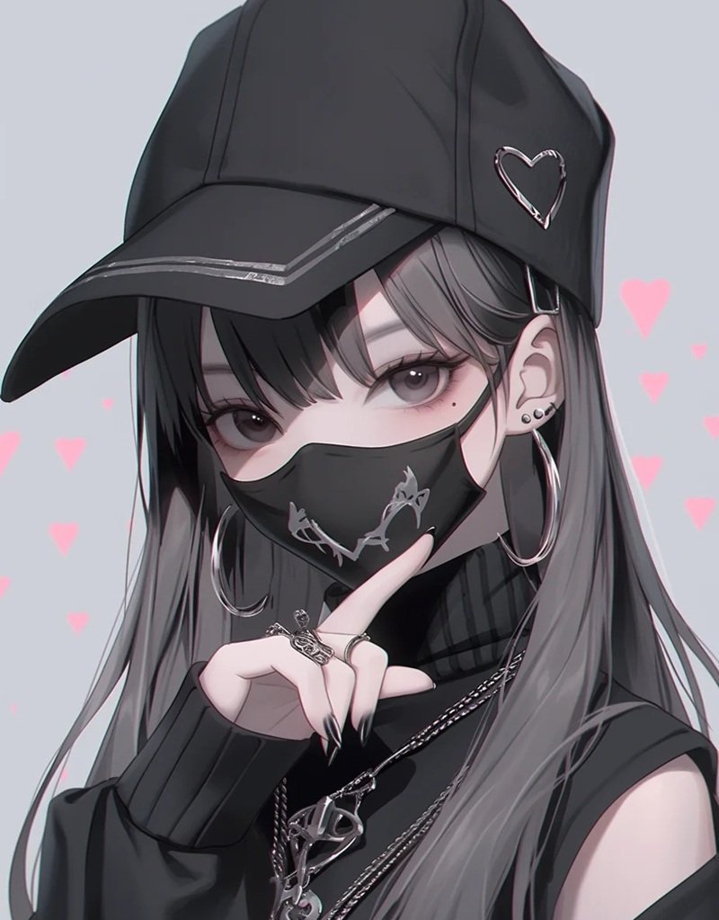 Chọn ngay avatar nữ ngầu che mặt anime chuẩn gu giới trẻ