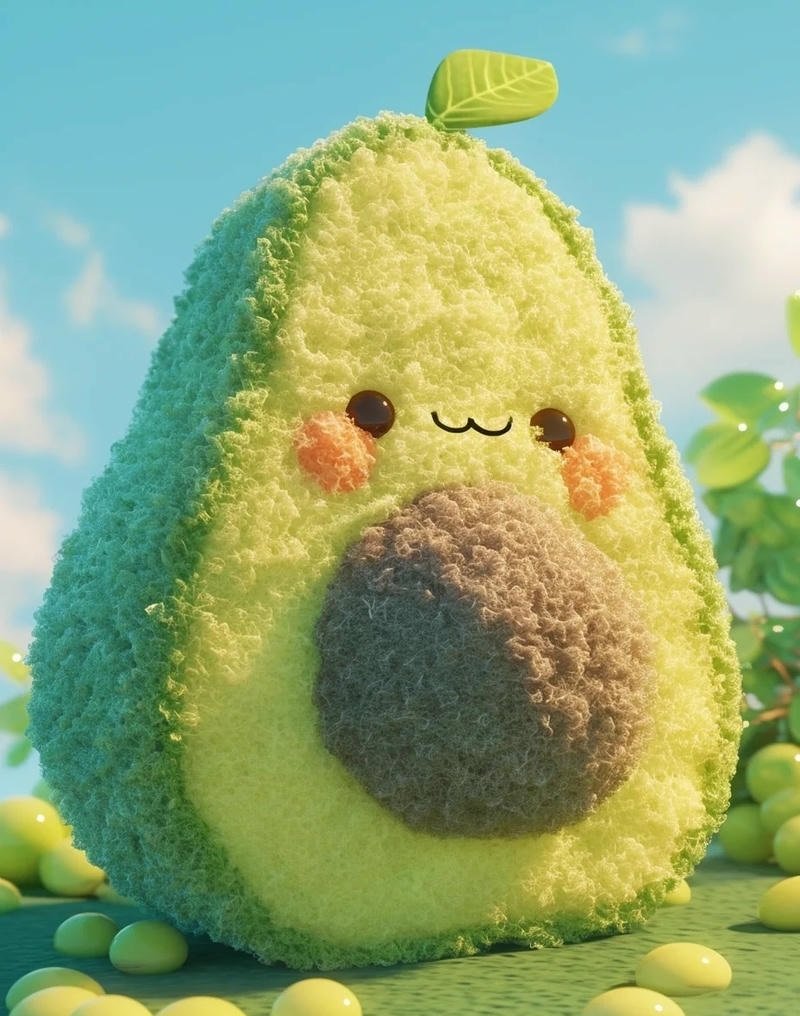 avatar quả bơ cute 19