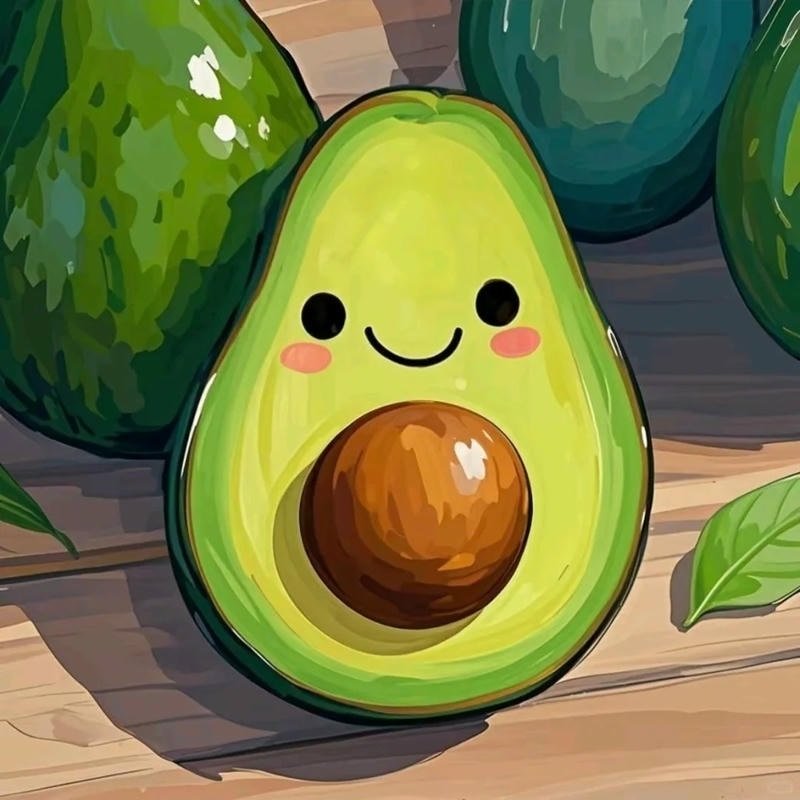 avatar quả bơ cute 21