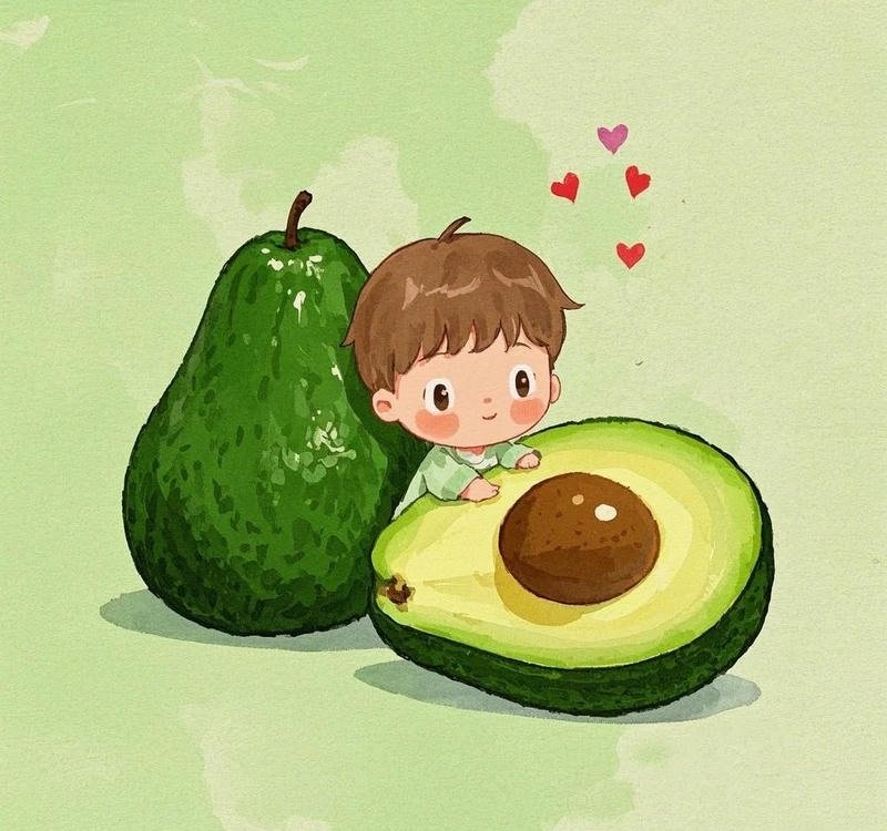 avatar quả bơ cute 4