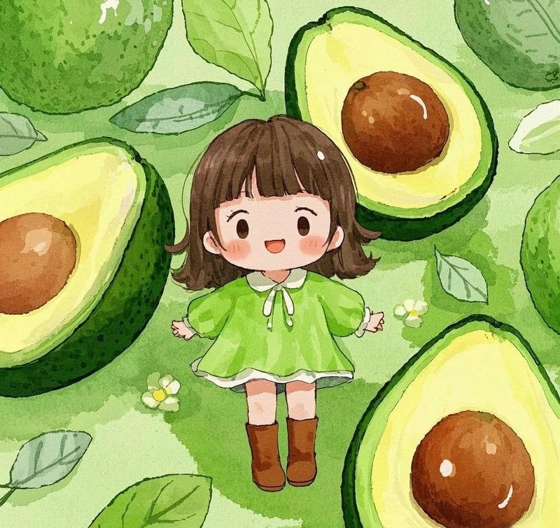 avatar quả bơ cute 6