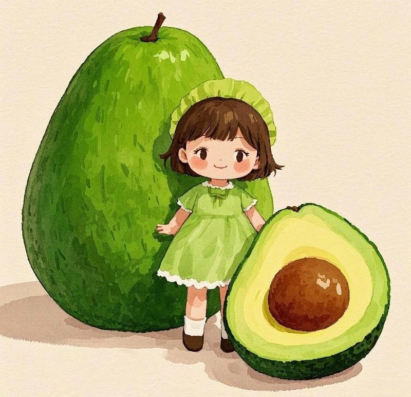 avatar quả bơ cute 7