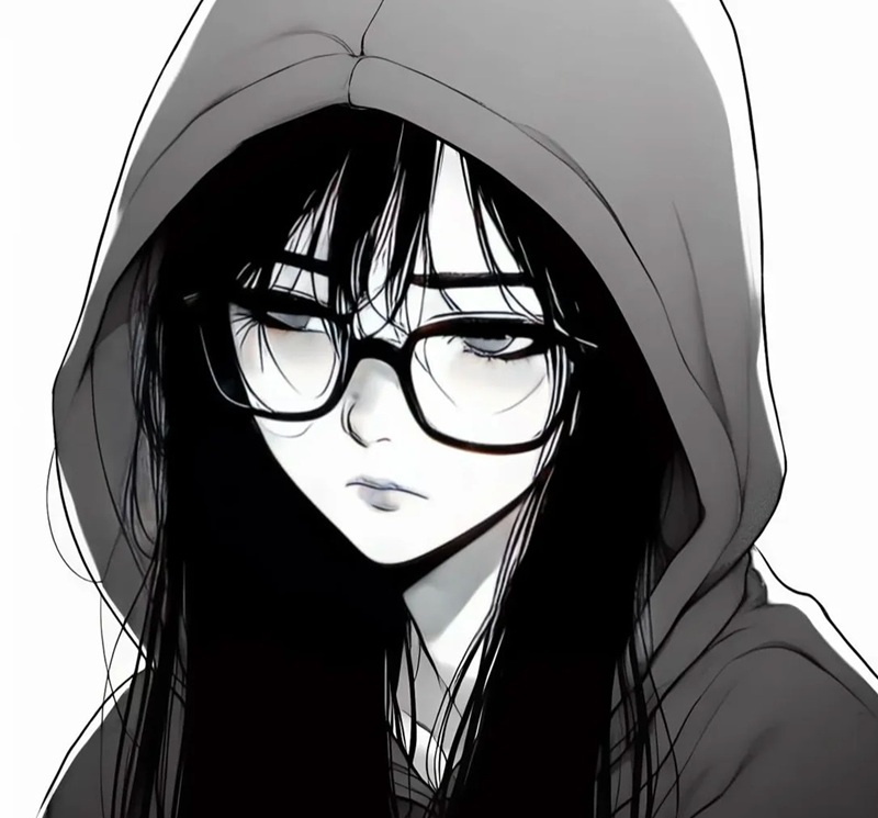 avatar trắng đen ngầu nữ 6