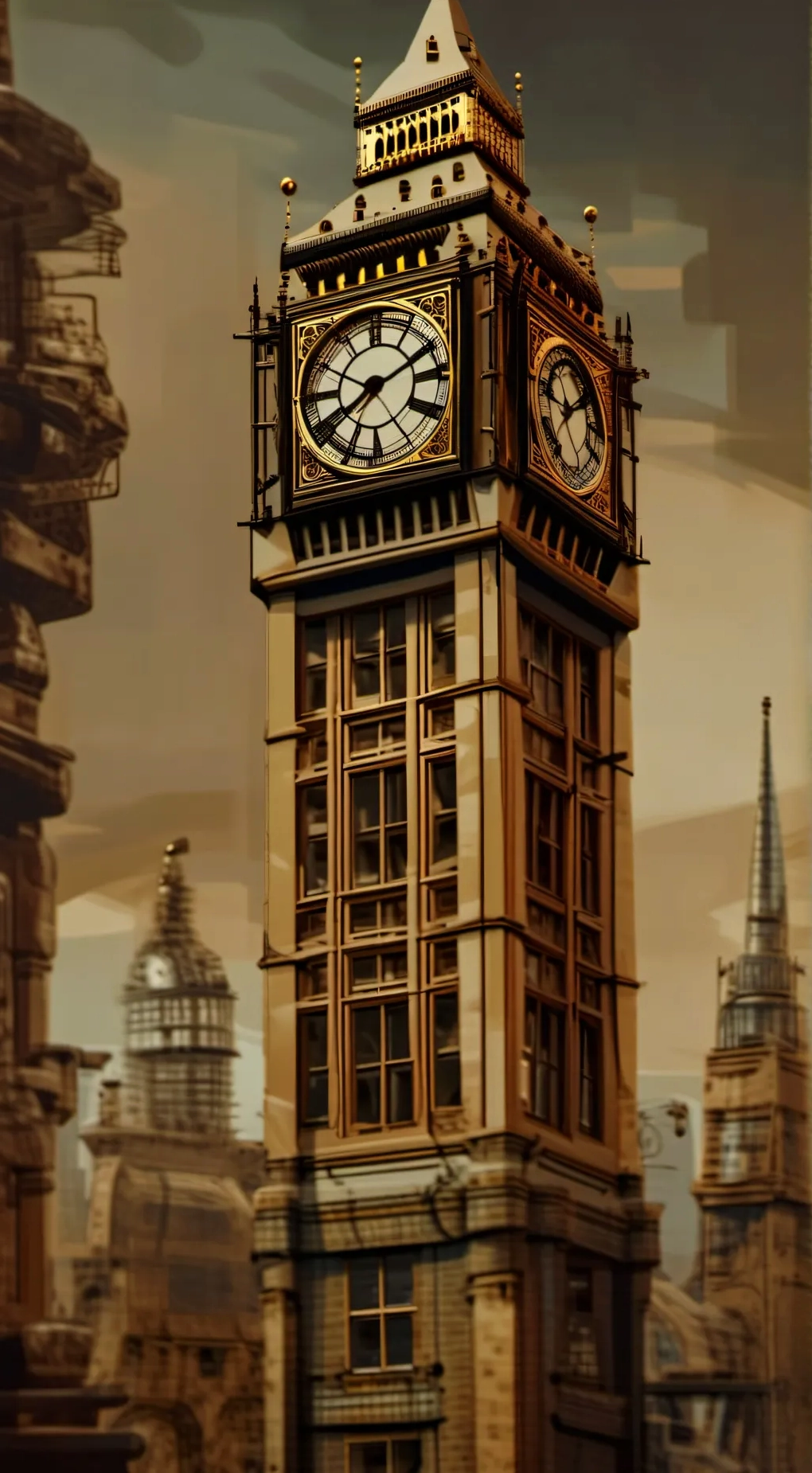 Chi tiết cấu tạo cơ khí của Titan Clock Man