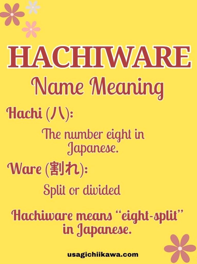 Giải mã ý nghĩa tên gọi Hachiware với đặc điểm chia tách hình số tám
