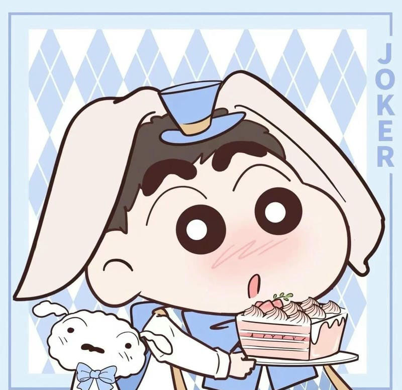lầy lội đôi avatar shin cute 1
