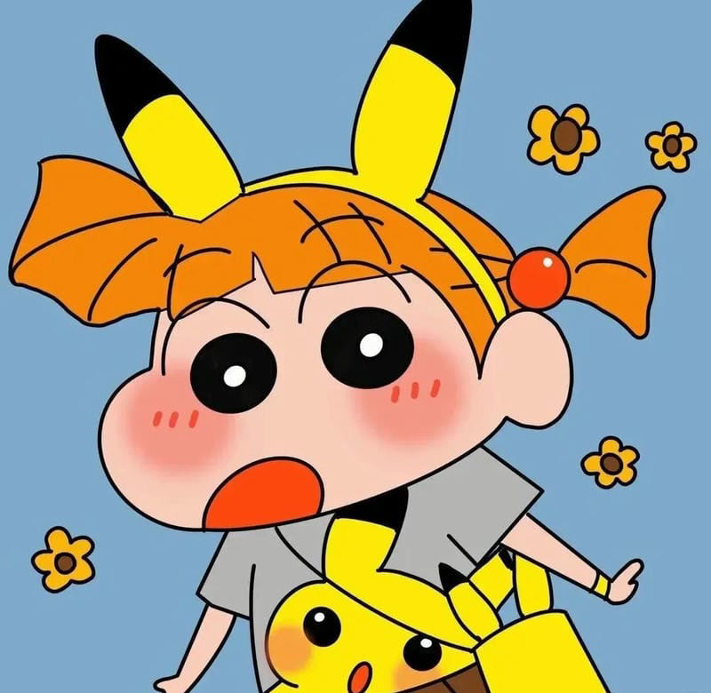lầy lội đôi avatar shin cute 26