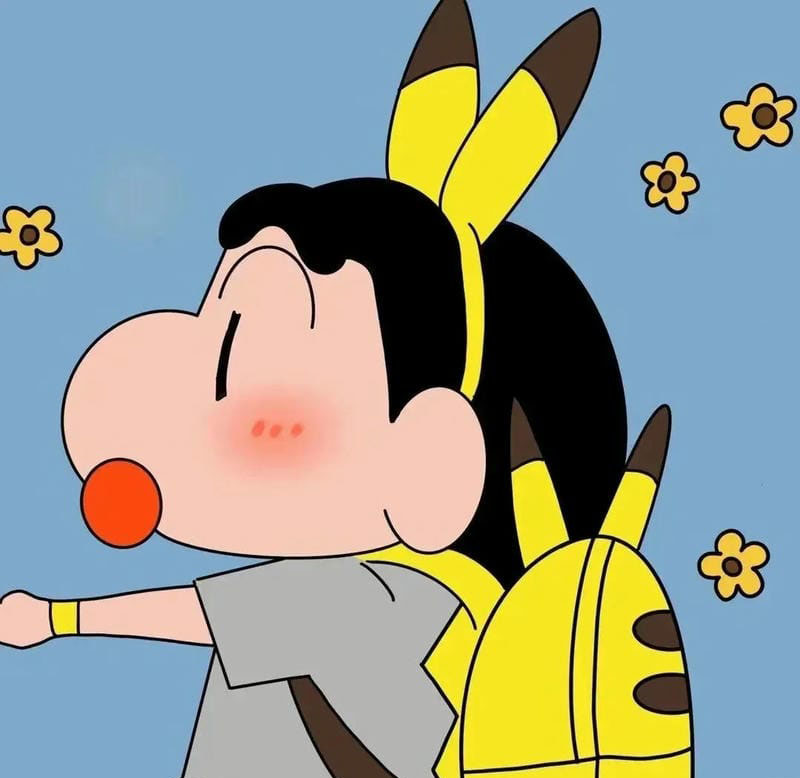 lầy lội đôi avatar shin cute 27