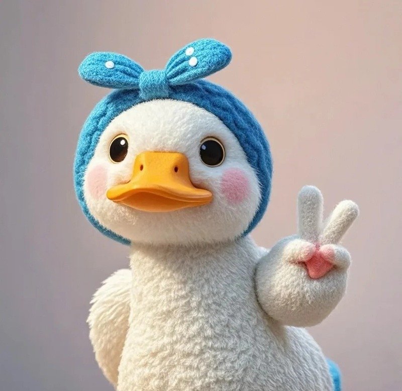 avatar vịt trắng cute 1