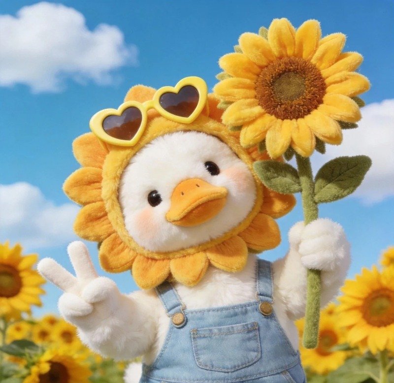 avatar vịt trắng cute 13