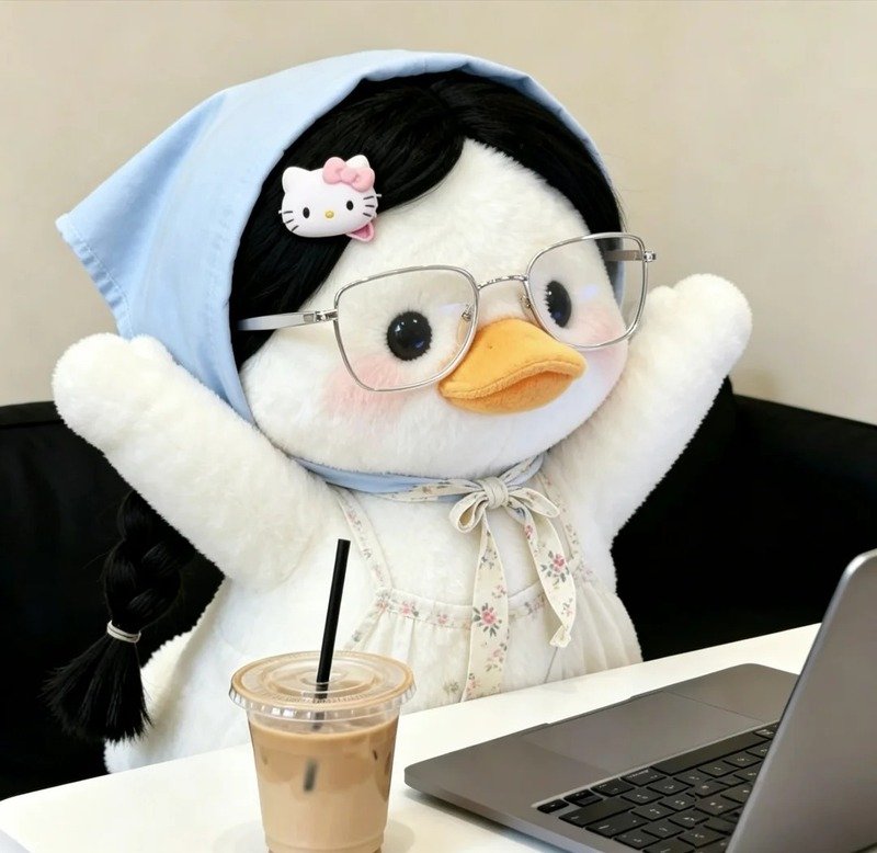 avatar vịt trắng cute 24