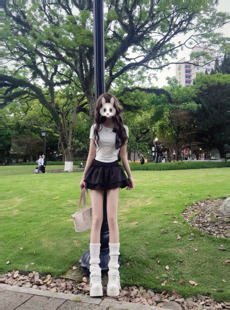 gái xinh mặc váy ngắn đen 27