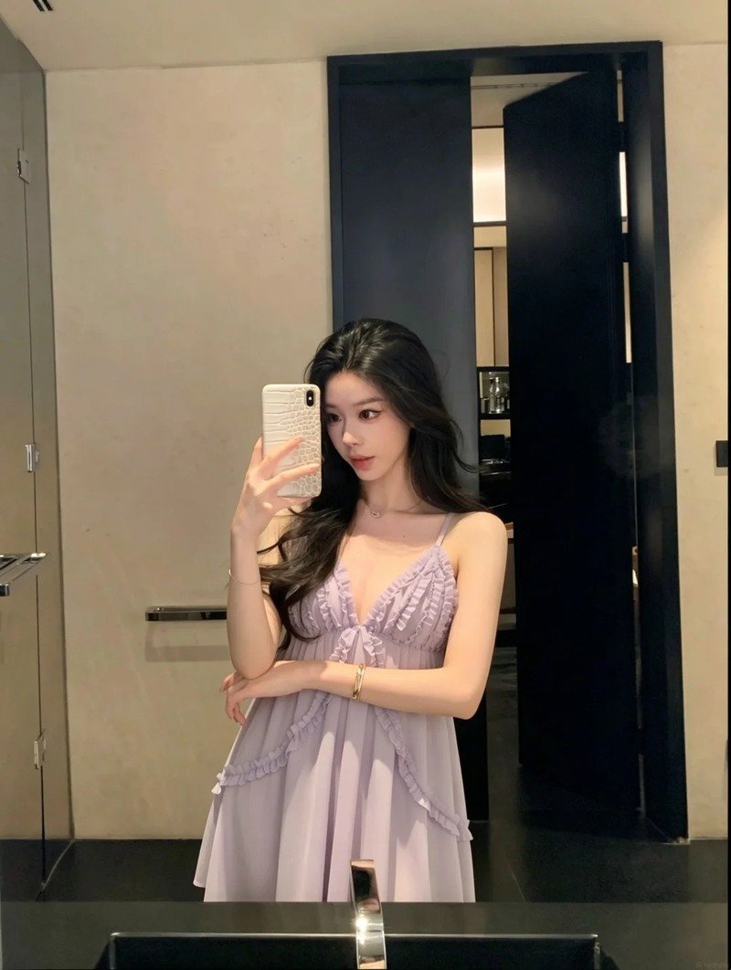 gái xinh mặc váy ngủ 13