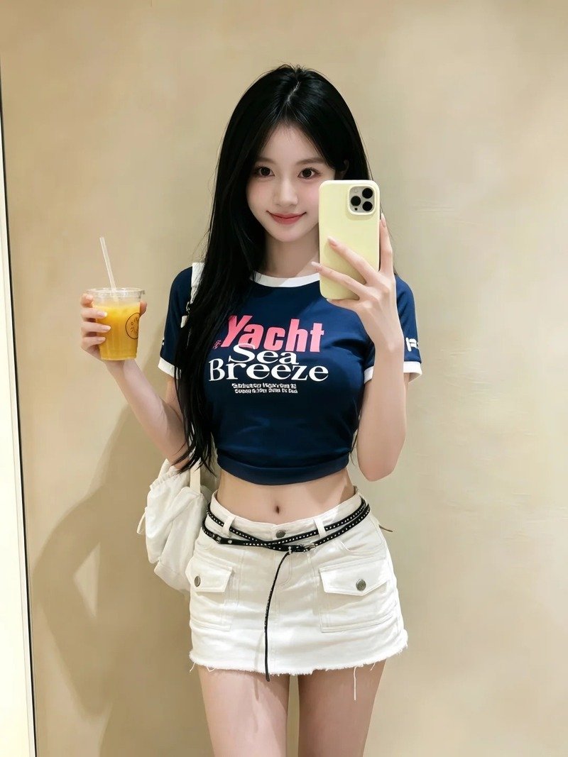 gái xinh mặc váy siêu ngắn 16
