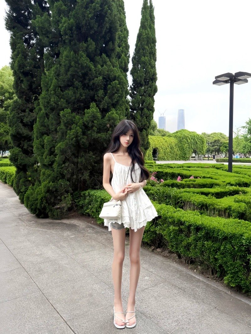gái xinh mặc váy siêu ngắn 25