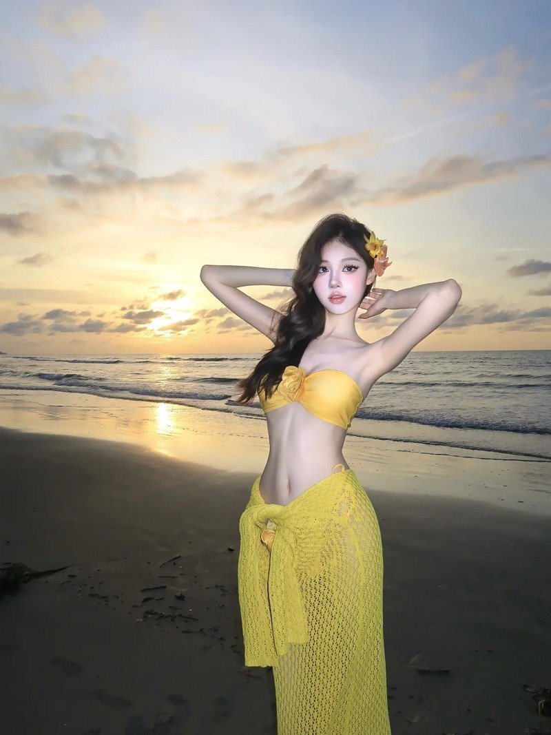 gái xinh trung quốc mặc bikini đẹp 29