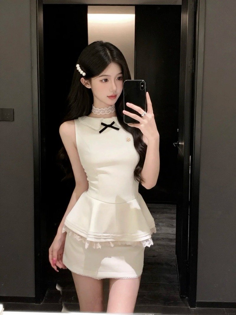 gái xinh trung quốc mặc váy ngắn 4