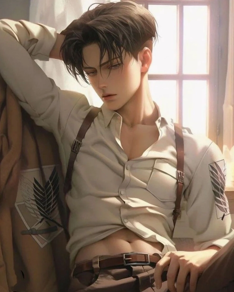 Levi Ackerman với phong cách cắt tóc đặc trưng