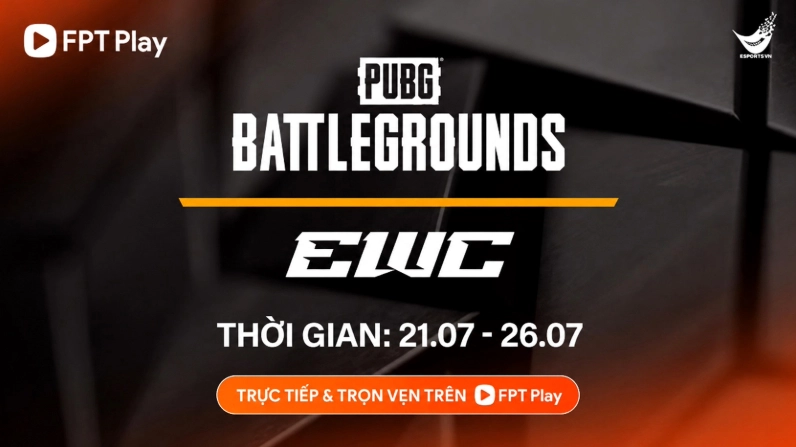 Lịch thi đấu EWC 2026: PUBG Battlegrounds cập nhật mới nhất